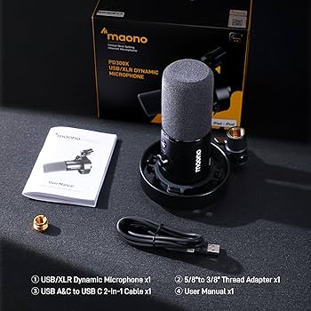Amazon.co.jp: MAONO ダイナミックマイク-XLR USB